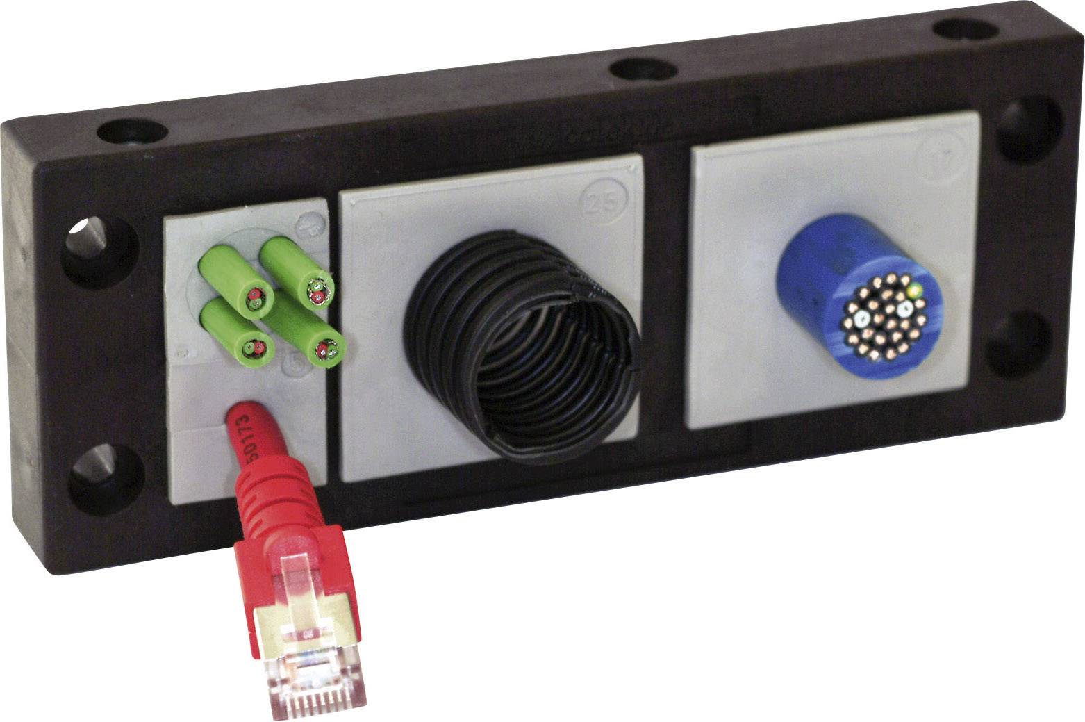 Icotek KEL 24/4 Kabeleinführungsleiste Polyamid Schwarz 1 St.