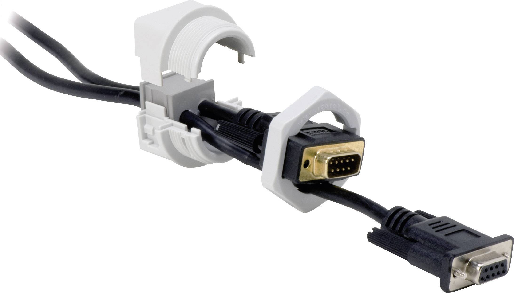 Icotek KVT 40 Kabeldurchführung teilbar Grau 1St.