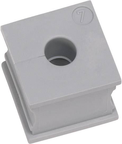 Icotek KT 6 Kabeldurchführung geschlitzt Klemm-Ø (max.) 7mm Elastomer Grau