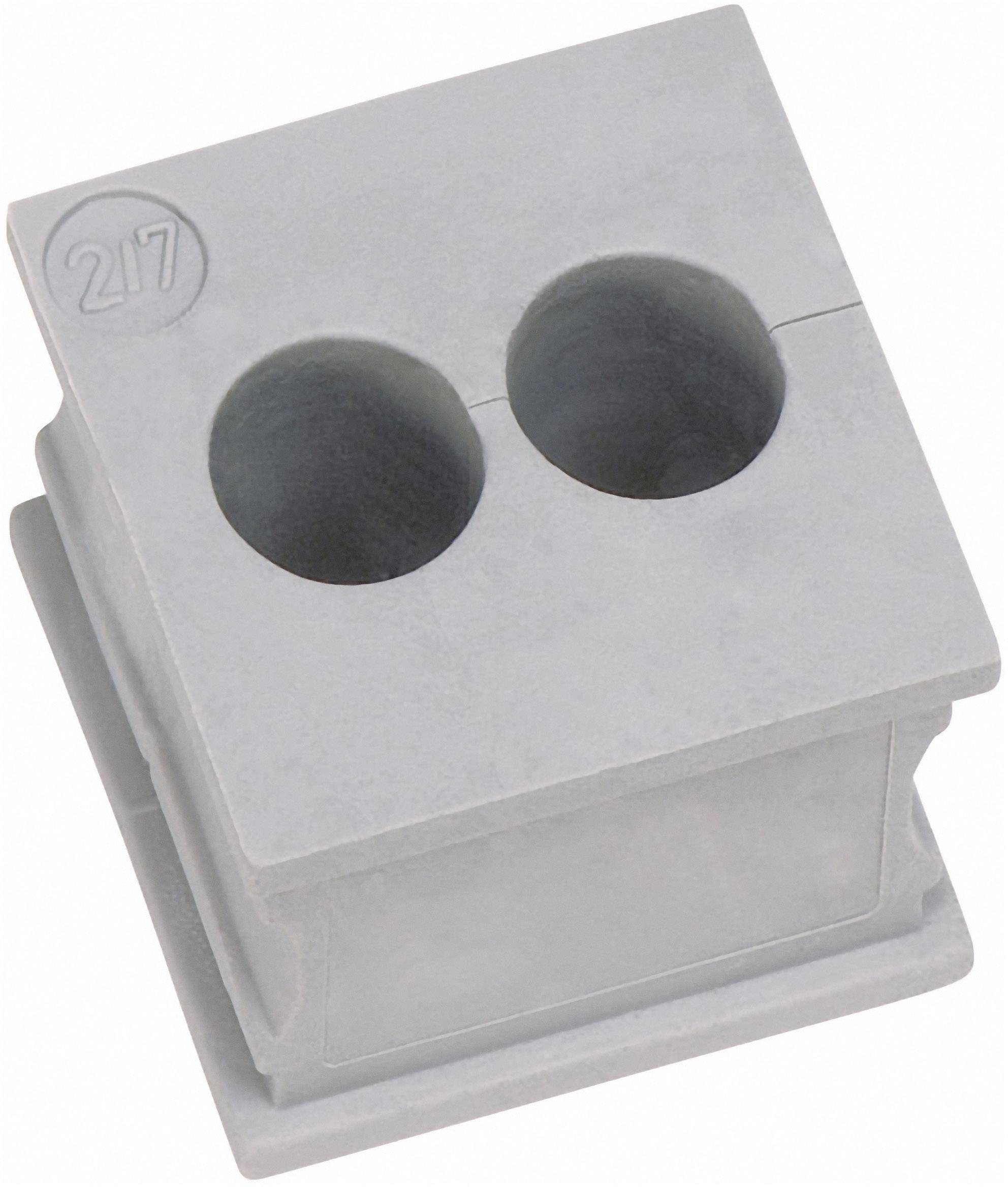 Icotek KT 2/3 Kabeldurchführung geschlitzt Klemm-Ø (max.) 3 mm Elastomer Grau