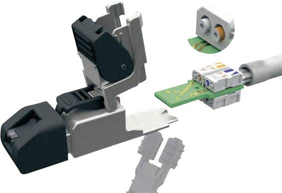 Telegärtner 100023042 RJ45-Stecker gerade, feldkonfektionierbar 100023042 Stecker, gerade 10St.