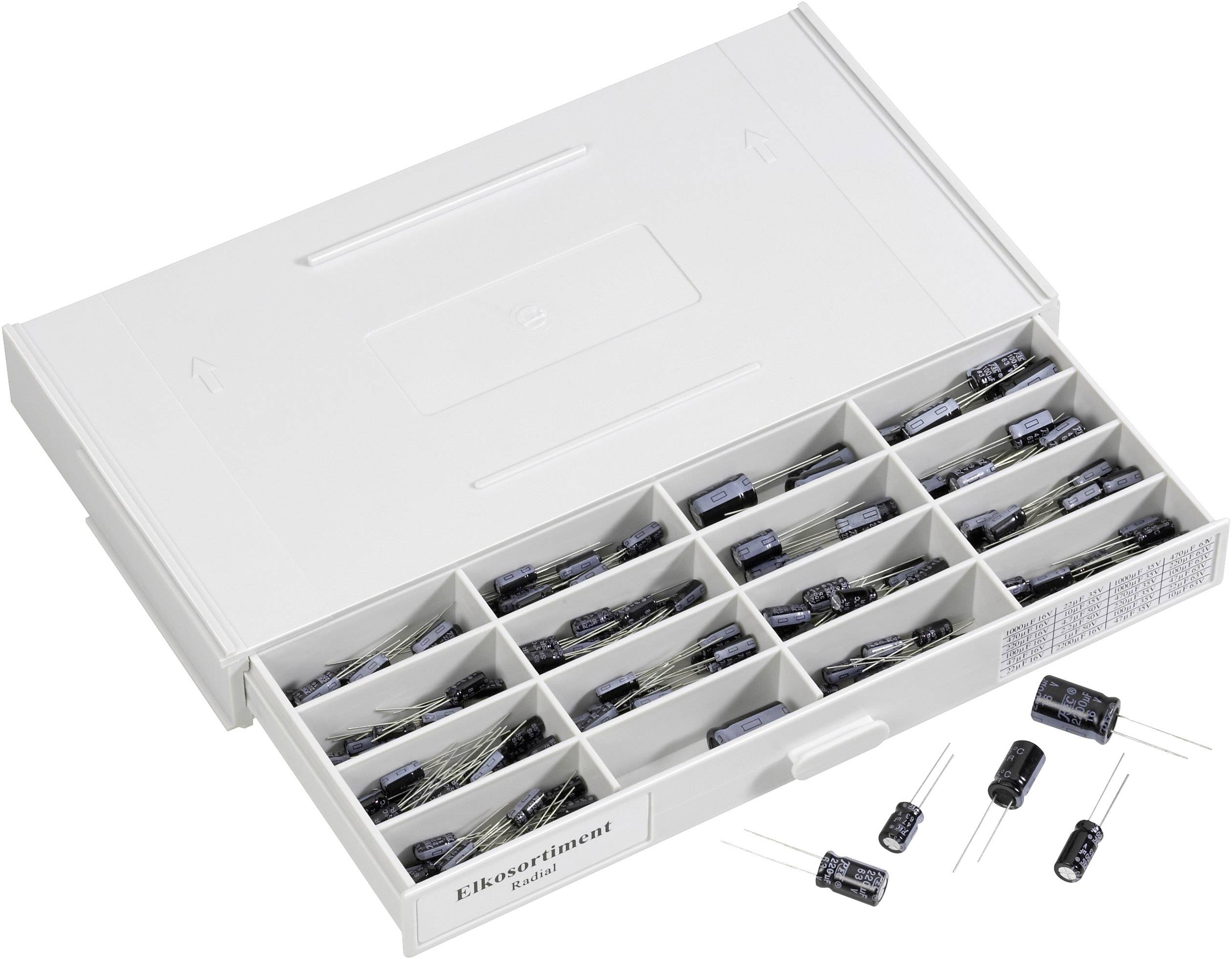 Elektrolyt-Kondensator radial bedrahtet 280 Teile