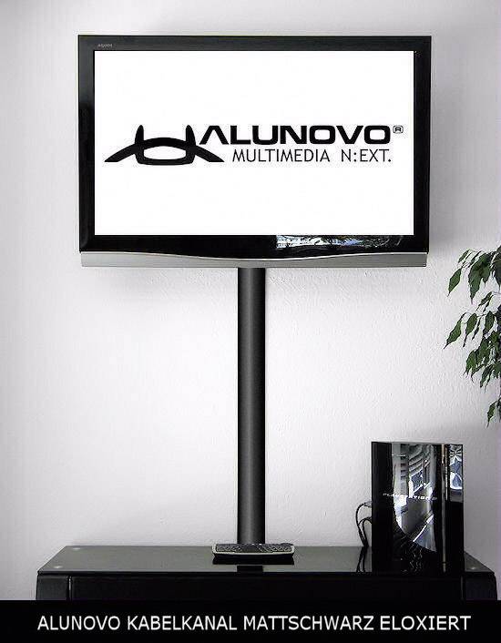 Alunovo SE90-100 Kabelkanal (L x B x H) 1000 x 80 x 20 mm 1 St. Schwarz (eloxiert)