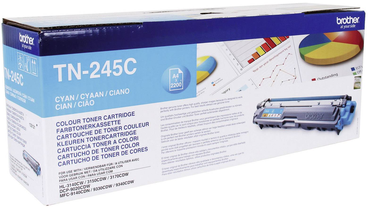 Brother Toner TN-245C Original Cyan 2200 Seiten TN245C