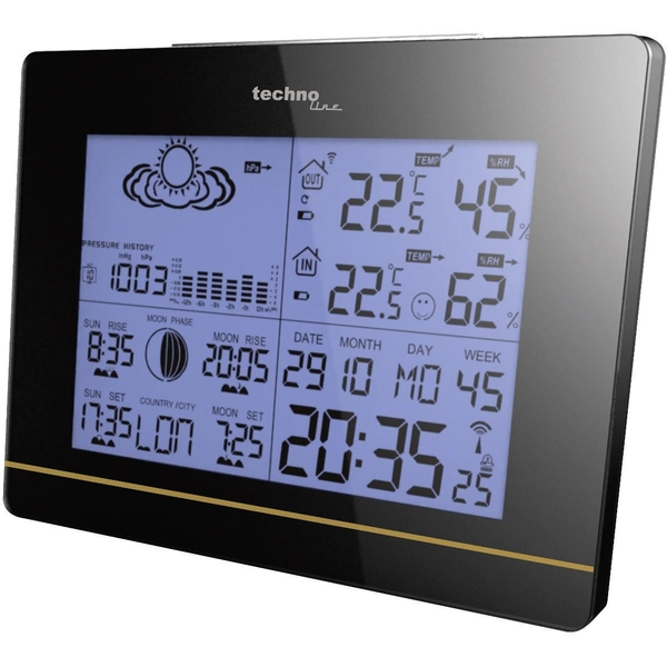 Techno Line WS 6750 Funk-Wetterstation Vorhersage für 12 bis 24 Stunden Anzahl Sensoren max. 3 Techno Line WS 6750 Funk-Wetterstation Vorhersage für 12 bis 24 Stunden Anzahl Sensoren max. 3