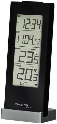 Techno Line WS 9767 Funk-Thermometer Schwarz