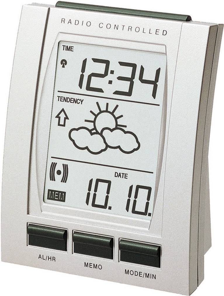 Techno Line WT 293 Funk Wecker Silber