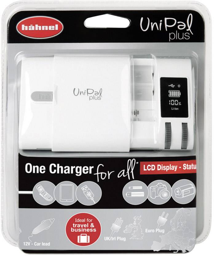 Hähnel Fototechnik Unipal-Plus 320325 Kamera-Ladegerät Passender Akku NiCd, NiMH, LiIon, LiPo