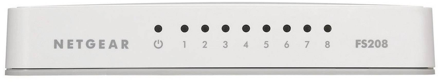 8-Port FE Switch Kunststoff 8-Port Fast Ethernet unmanaged Switch Consumer Desktop lfterlos Kunststoff wei