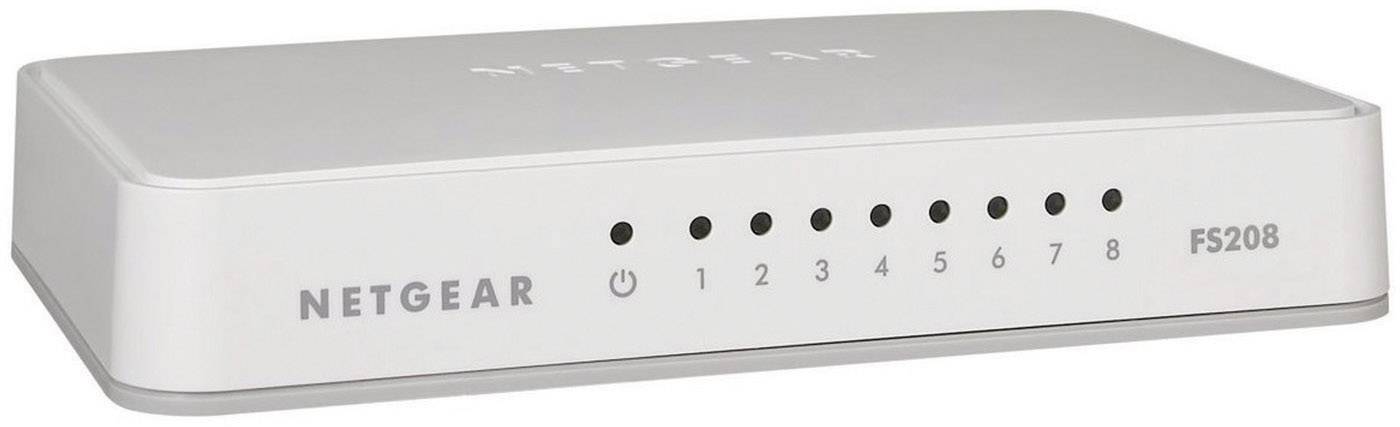 8-Port FE Switch Kunststoff 8-Port Fast Ethernet unmanaged Switch Consumer Desktop lfterlos Kunststoff wei