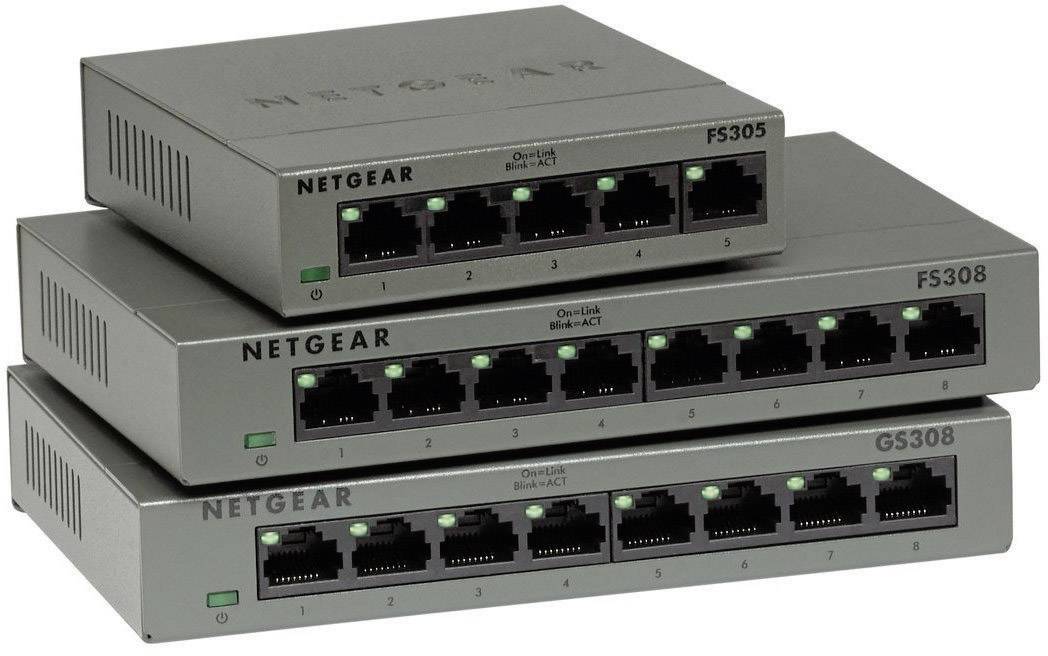 NETGEAR GS308-100PES GS308 Netzwerk Switch 8 Port 1 GBit/s