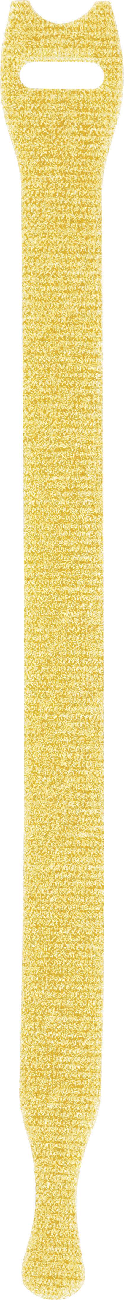 TOOLCRAFT KL12X200BC Klettkabelbinder zum Bündeln Haft- und Flauschteil (L x B) 200mm x 12mm Weiß, Schwarz, Blau, Rot, Gelb 20St.