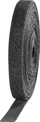 TOOLCRAFT KL10X3000C Klettband zum Bündeln Haft- und Flauschteil (L x B) 3000mm x 10mm Schwarz 4St.