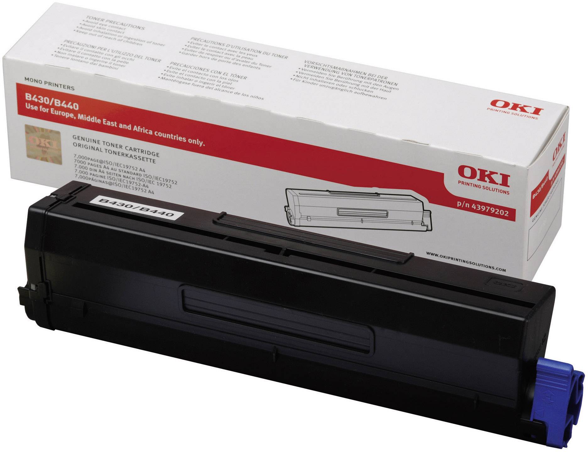 OKI 43979202 Tonerkassette Schwarz 7000 Seiten Toner Original B430 MB460 MB470 MB480