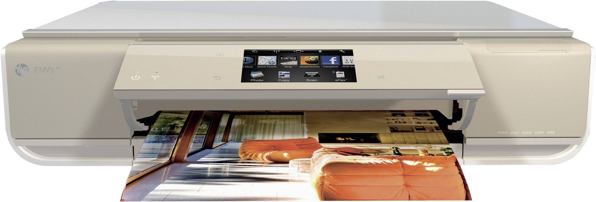HP ENVY 110 e-All-in-One D411a, Multifunktionsgerät Tinte 3in1, USB,WLAN,Duplex, (Drucker,Kopierer,Scanner)