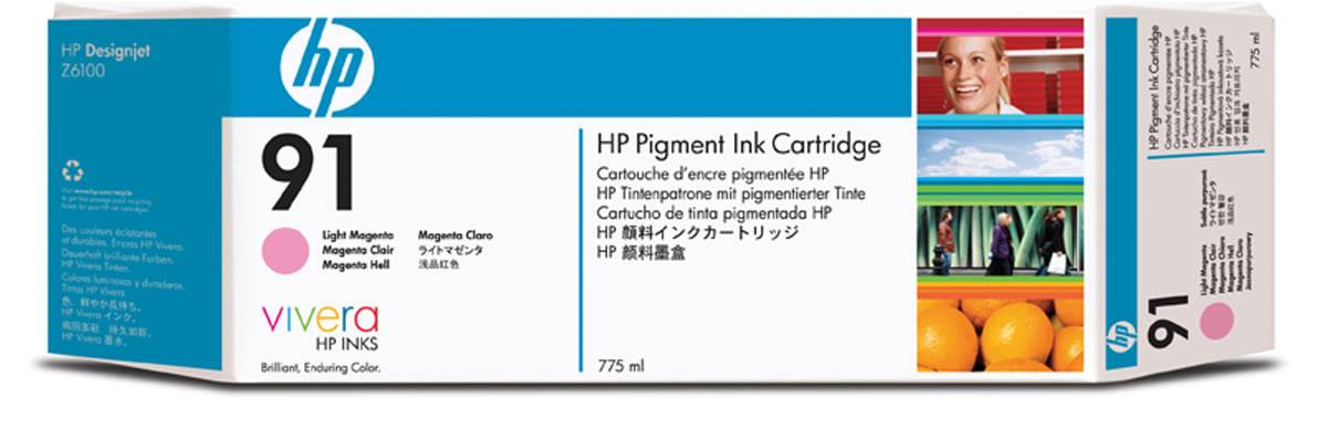 HP Druckerpatrone 91 Original Hell Magenta C9471A