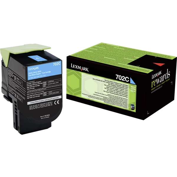 Lexmark Toner 702C CS310 CS410 CS510 Original Cyan 1000 Seiten 70C20C0 Lexmark Toner 702C CS310 CS410 CS510 Original Cyan 1000 Seiten 70C20C0