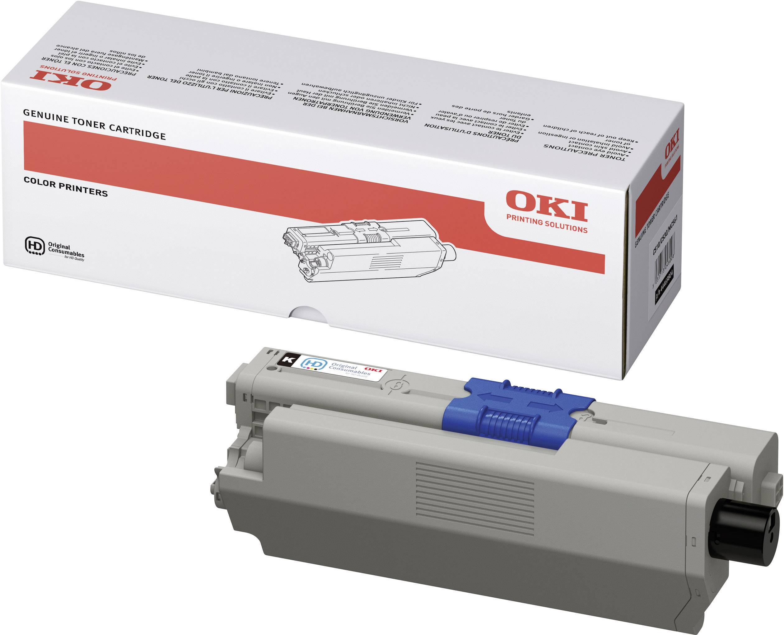 OKI 44469804 Tonerkassette Schwarz 5000 Seiten Toner Original C510 C530 MC561