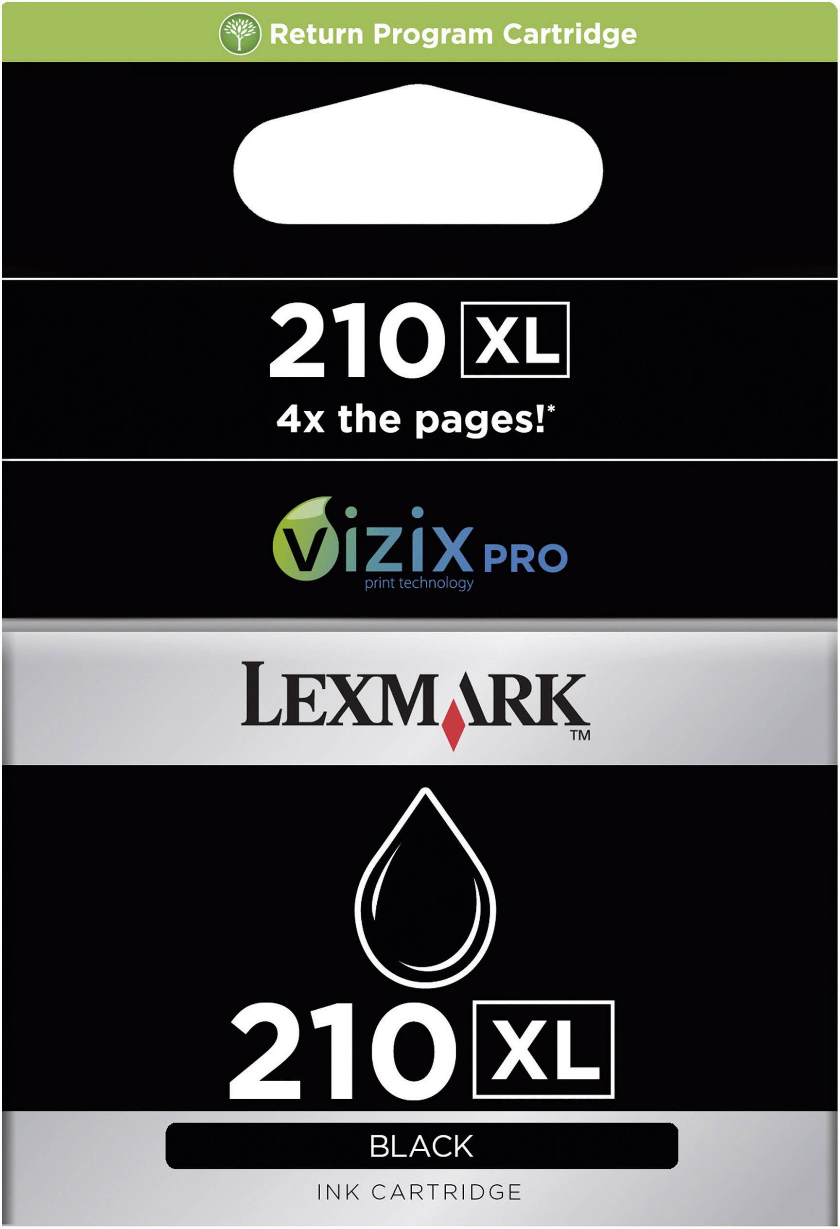 Lexmark Druckerpatrone 210XL Original Schwarz 14L0174E