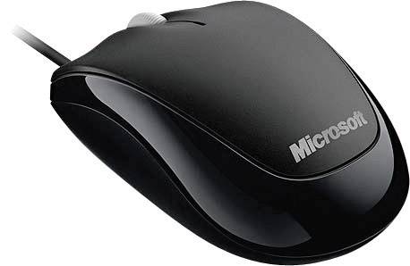 Microsoft Compact Optical Mouse 500 Business Maus USB Optisch Schwarz 3 Tasten 800 dpi