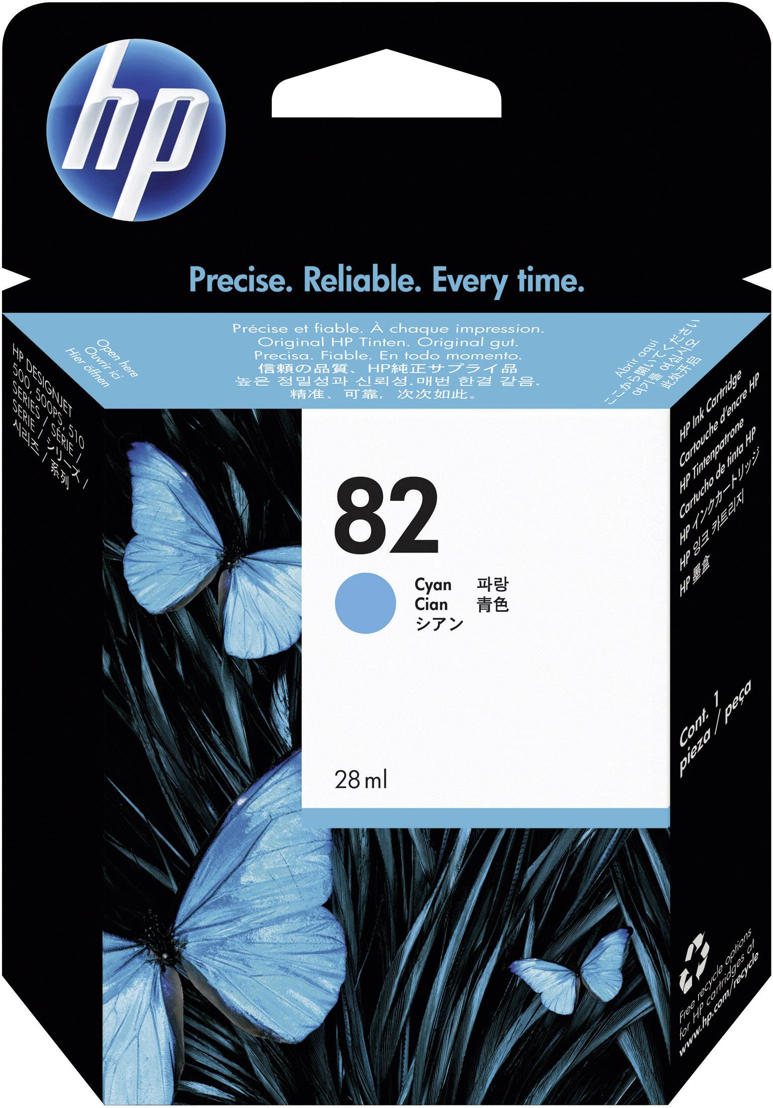 HP Druckerpatrone 82 Original Cyan CH566A