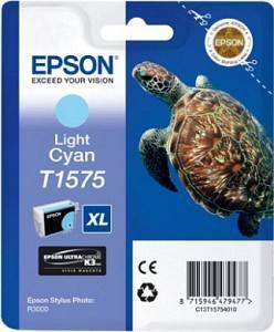 Epson Druckerpatrone T1575 XL Original Hell Cyan C13T15754010