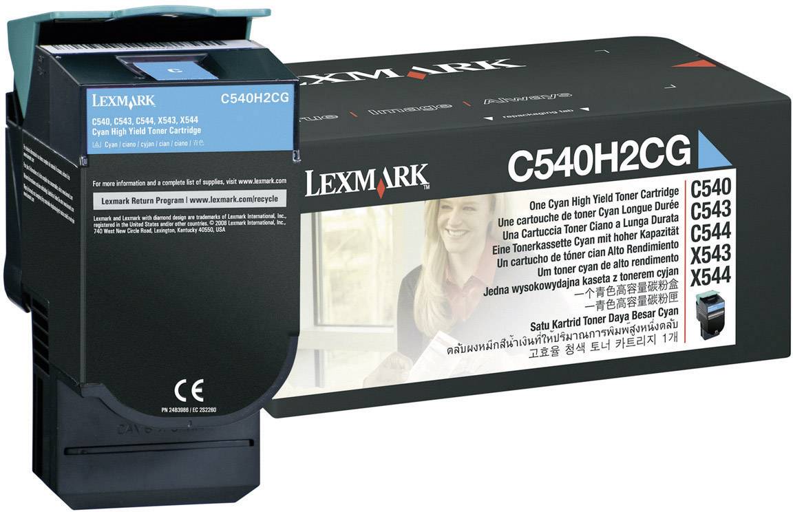 Lexmark Toner C540H2 Original Cyan 2000 Seiten C540H2CG