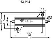 ATE Electronics RB50/0.15 Hochlast-Widerstand 0.15Ω axial bedrahtet 50W 5% 1St.