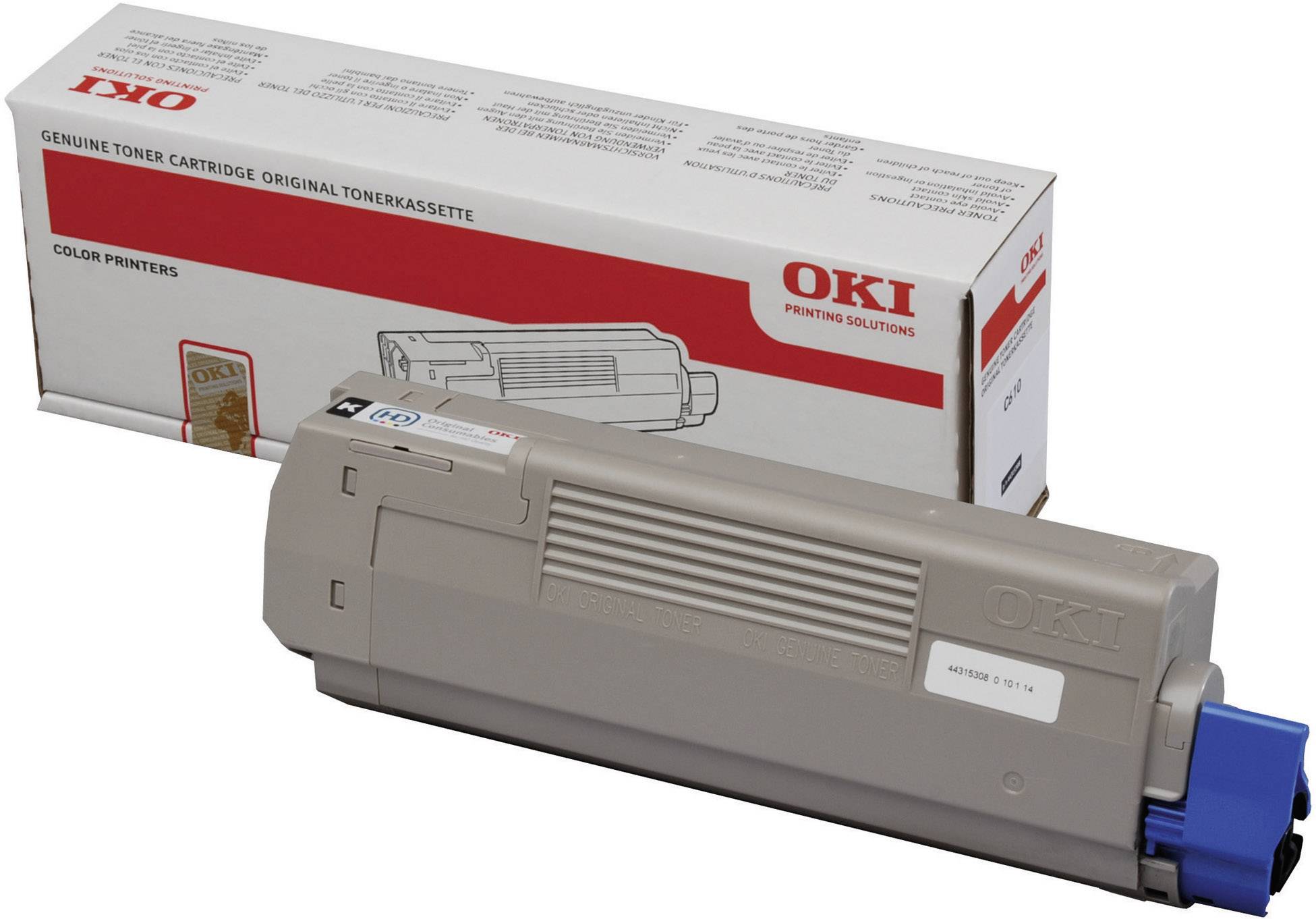 OKI 44315308 Tonerkassette Schwarz 8000 Seiten Toner Original C610