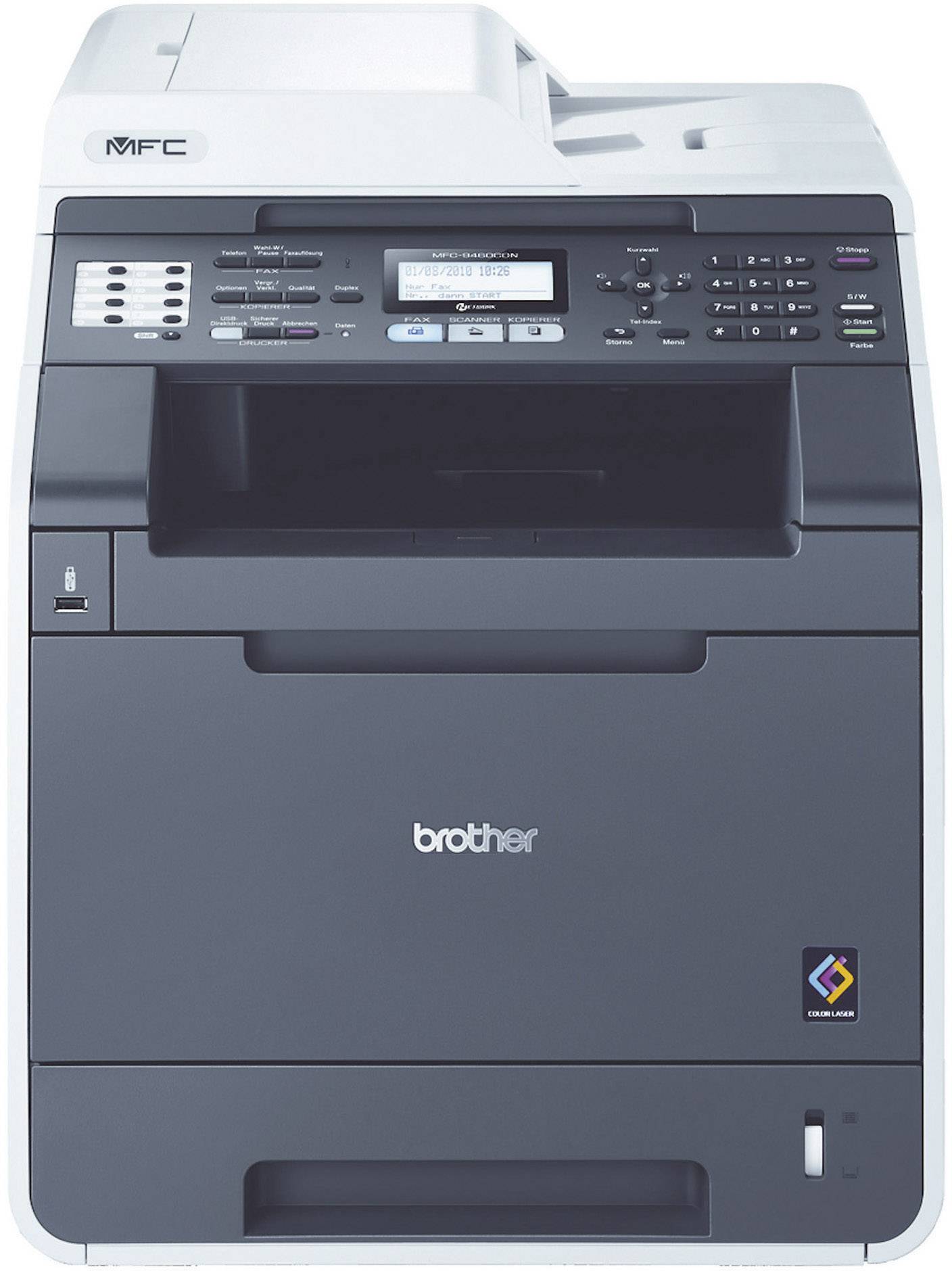 Brother MFC-9465CDN Farblaserdrucker Multifunktion 4in1, USB,LAN,Duplex,ADF, (Drucker,Kopierer,Scanner,Fax)