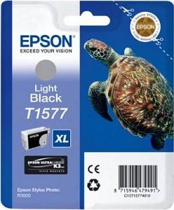 Epson Druckerpatrone T1577 XL Original Light Schwarz C13T15774010