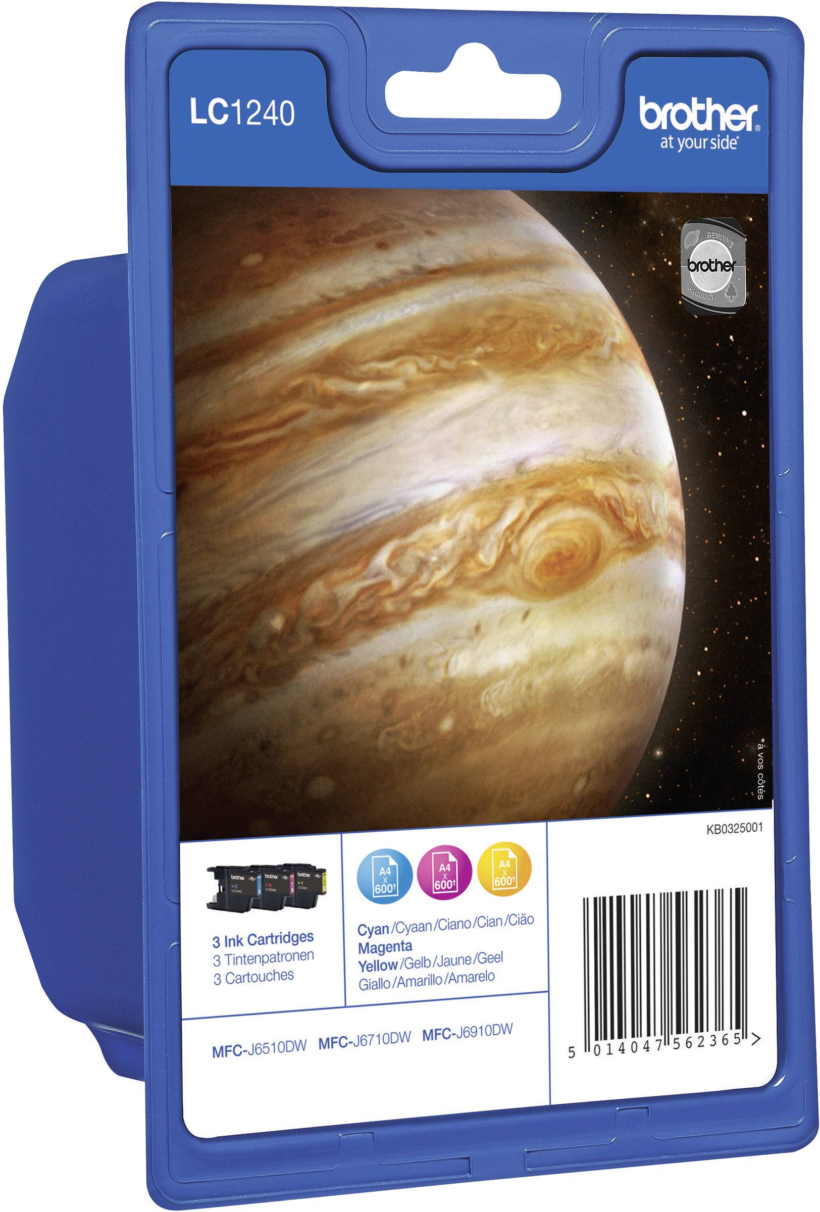 Brother LC1240 Rainbow-Pack - Gelb, Cyan, Magenta