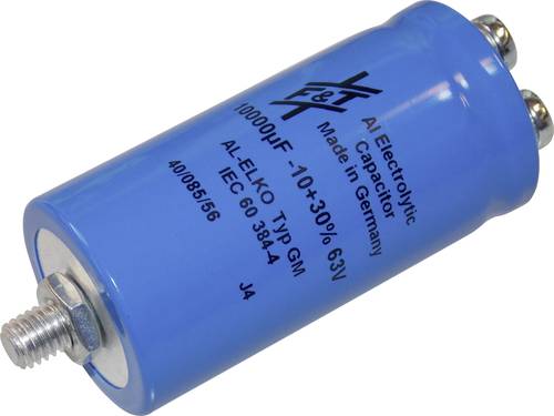 FTCAP GMB10306335070 Elektrolyt-Kondensator Schraubanschluss 10000 µF 63V 20% (Ø x H) 35mm x 70mm