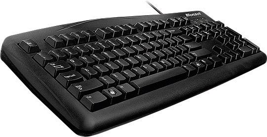 Microsoft Wired Keyboard 200 USB Tastatur Deutsch, QWERTZ Schwarz