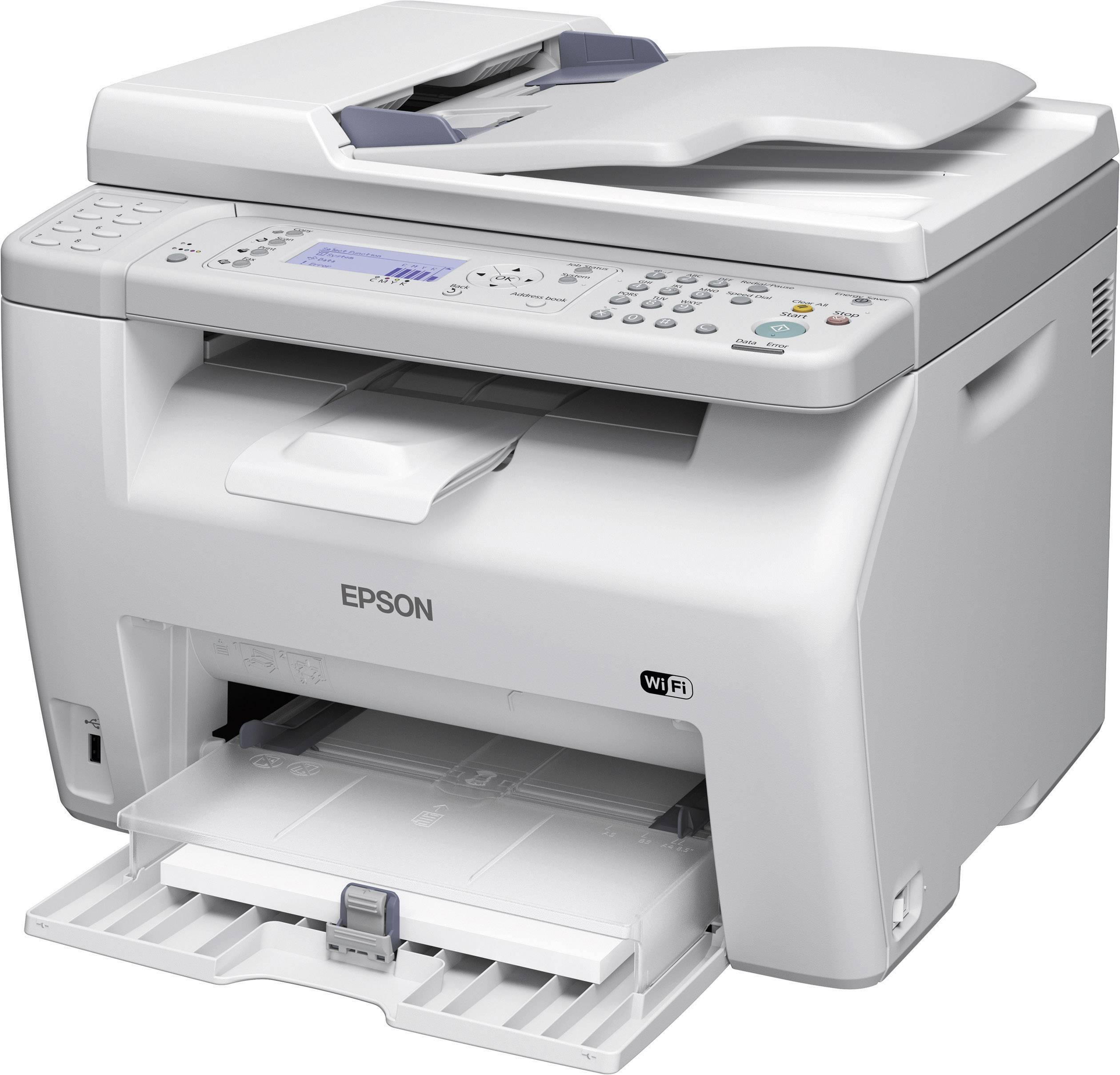 Epson AcuLaser CX17WF, Farblaserdrucker Multifunktion 4in1, USB,LAN,WLAN,ADF (Drucker,Kopierer,Scanner,Fax)