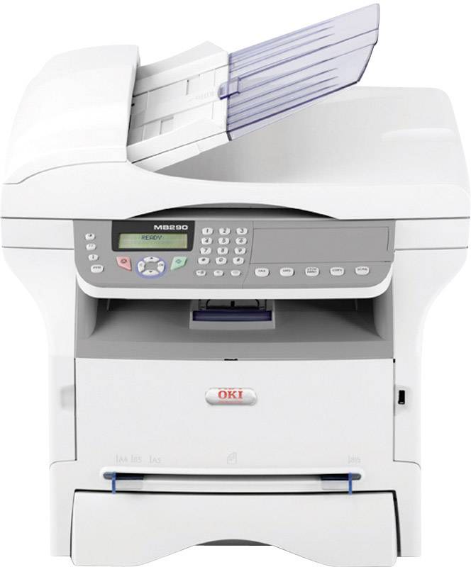 Oki MB290, S/W-Laserdrucker Multifunktion 4in1, USB,LAN,ADF, (Drucker,Kopierer,Scanner,Fax)