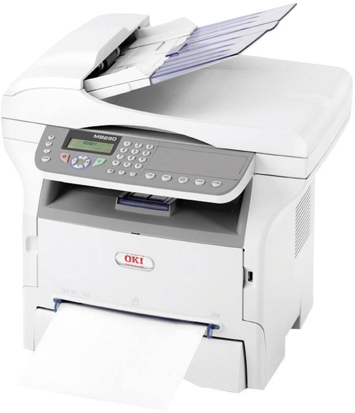 Oki MB290, S/W-Laserdrucker Multifunktion 4in1, USB,LAN,ADF, (Drucker,Kopierer,Scanner,Fax)