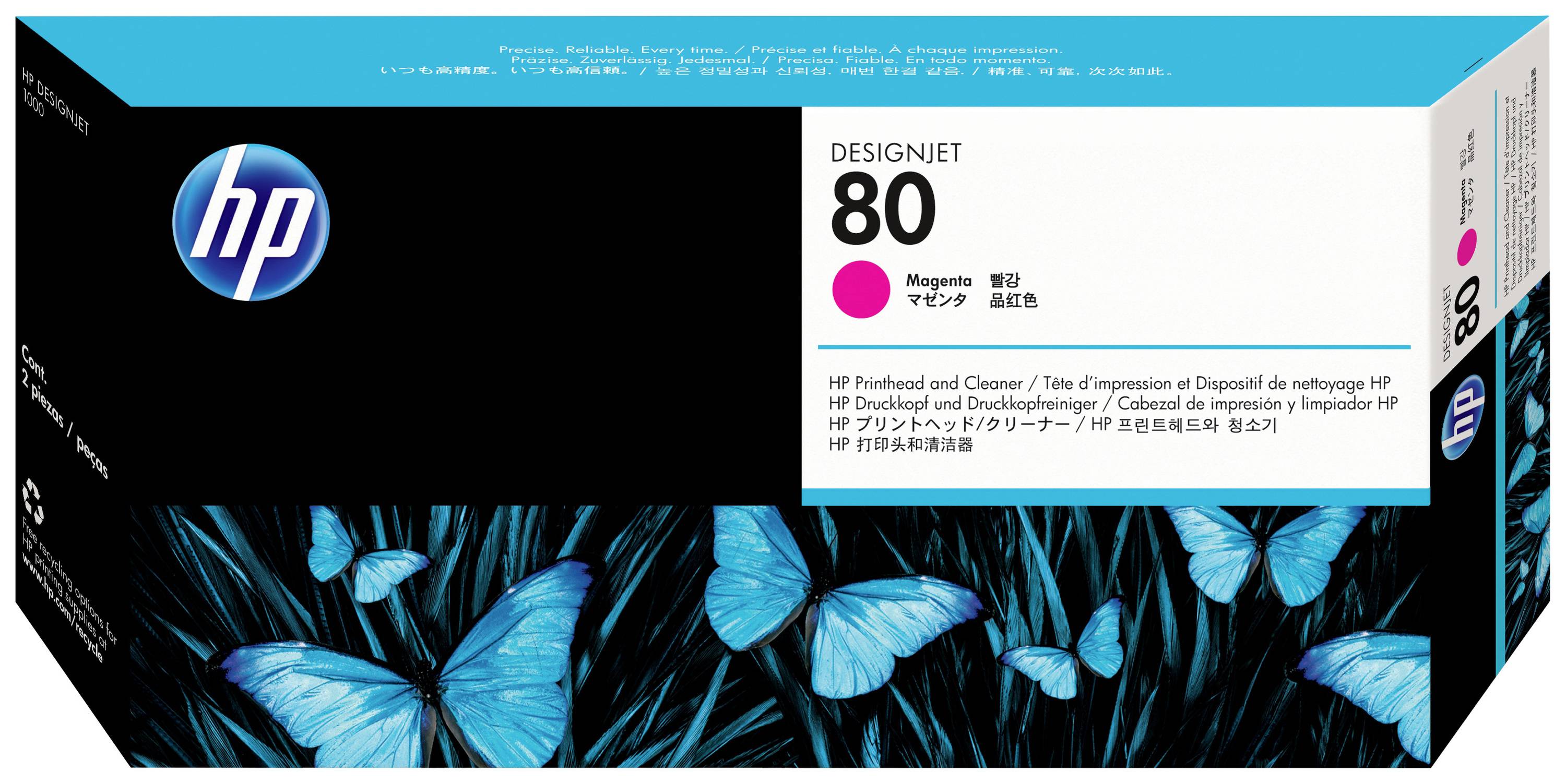HP Druckkopf 80 Original Magenta C4822A Tinten-Druckkopf