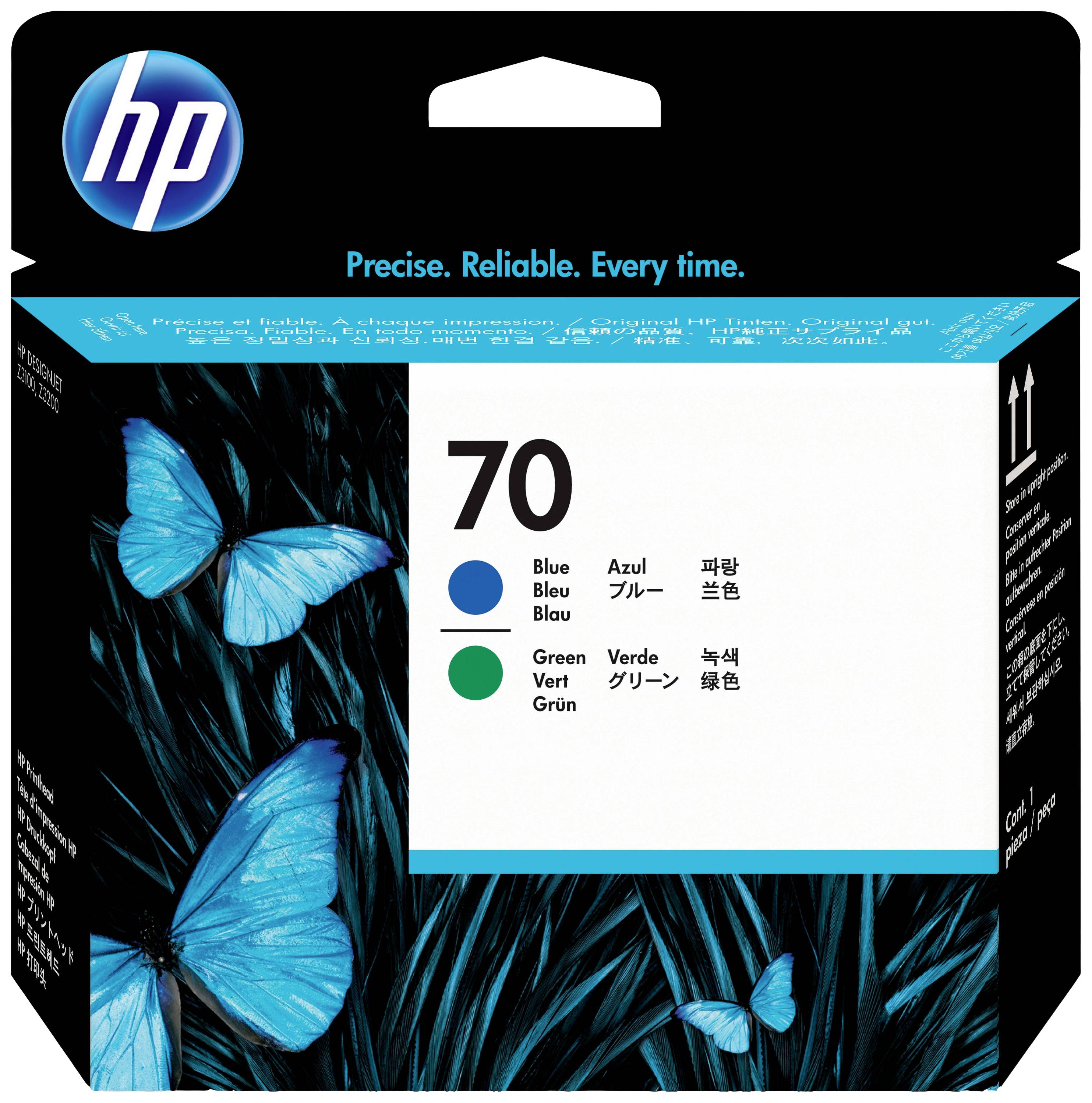 HP 70 - Blau, grün - Druckkopf - für DesignJet HD Pro MFP