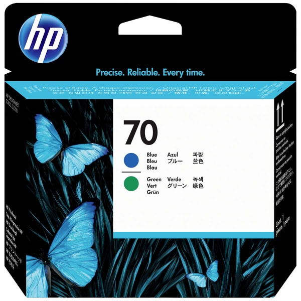 HP Druckkopf 70 Original Blau, Grün C9408A HP Druckkopf 70 Original Blau, Grün C9408A