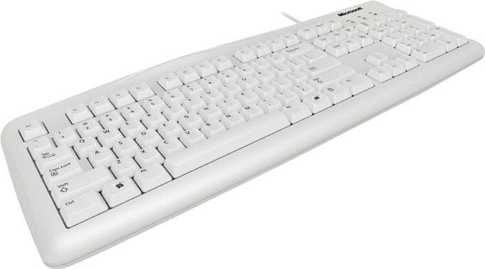 Microsoft Wired Keyboard 200 Business USB Tastatur Deutsch, QWERTZ Weiß