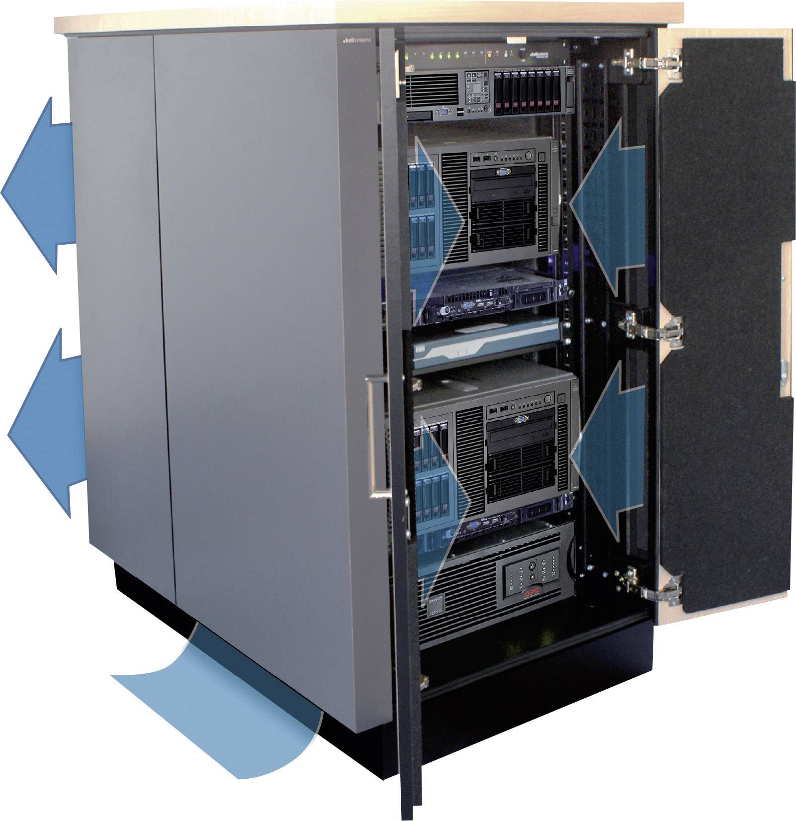 APC NetShelter CX 24HE 48,3 cm (19'') Netzwerkschrank