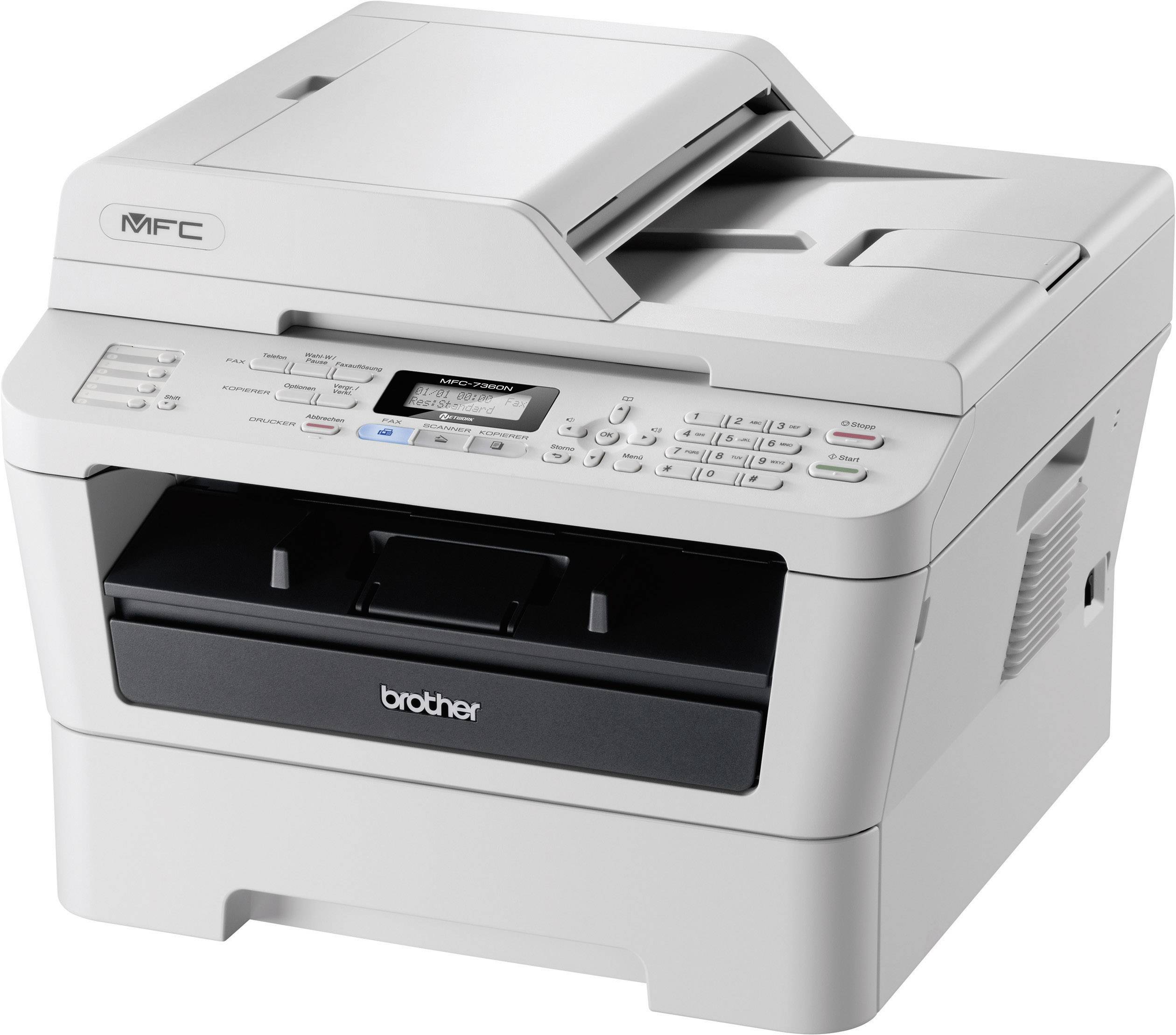 Brother MFC-7360N Multifunktionsdrucker Laser Schwarz-Weiß A4 24 S./min 2400 x 600 dpi LAN, ADF