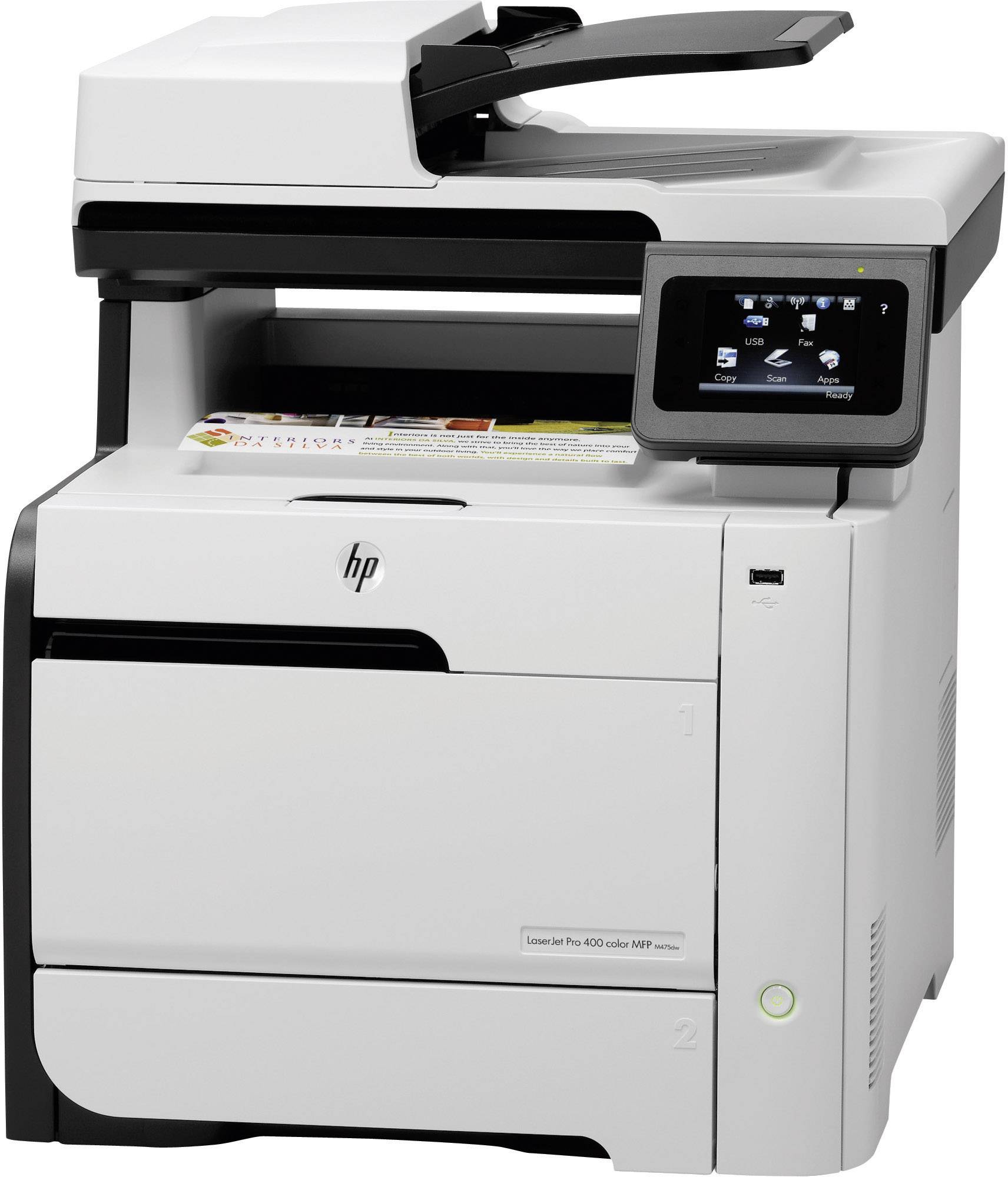 HP Laserjet Pro 400 Color MFP M475dw Multifunktionsdrucker Laser Farbe A4 Drucker, Scanner, Kopierer, Fax LAN, WLAN, Duplex, ADF