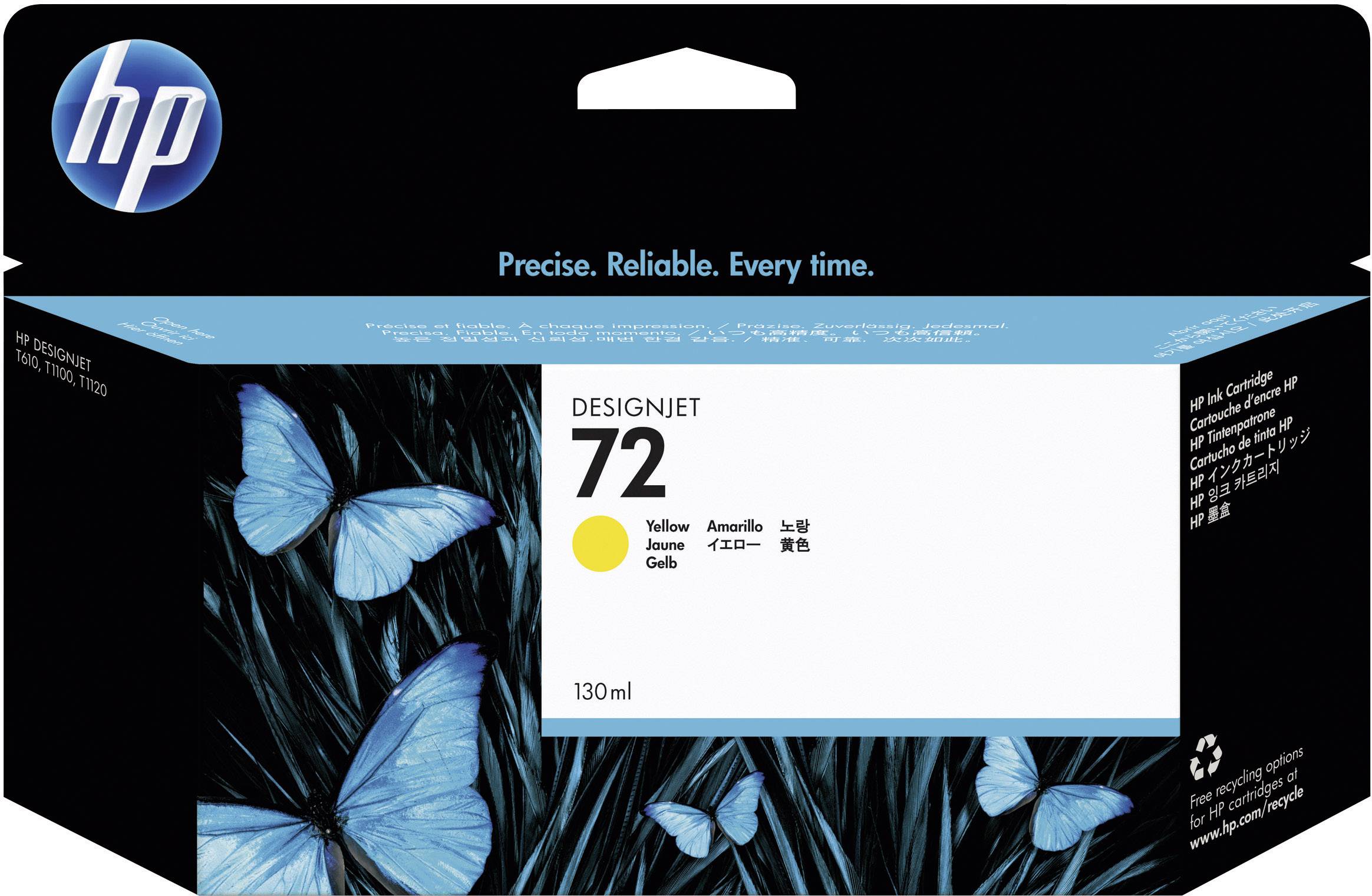 HP Druckerpatrone 72 Original Gelb C9373A 130ml