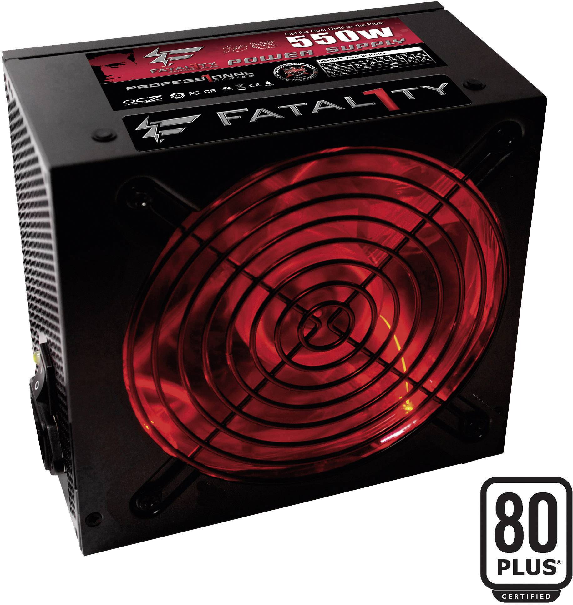 OCZ 550W Fatal1ty Series Power Supply 550 W 80PLUS®