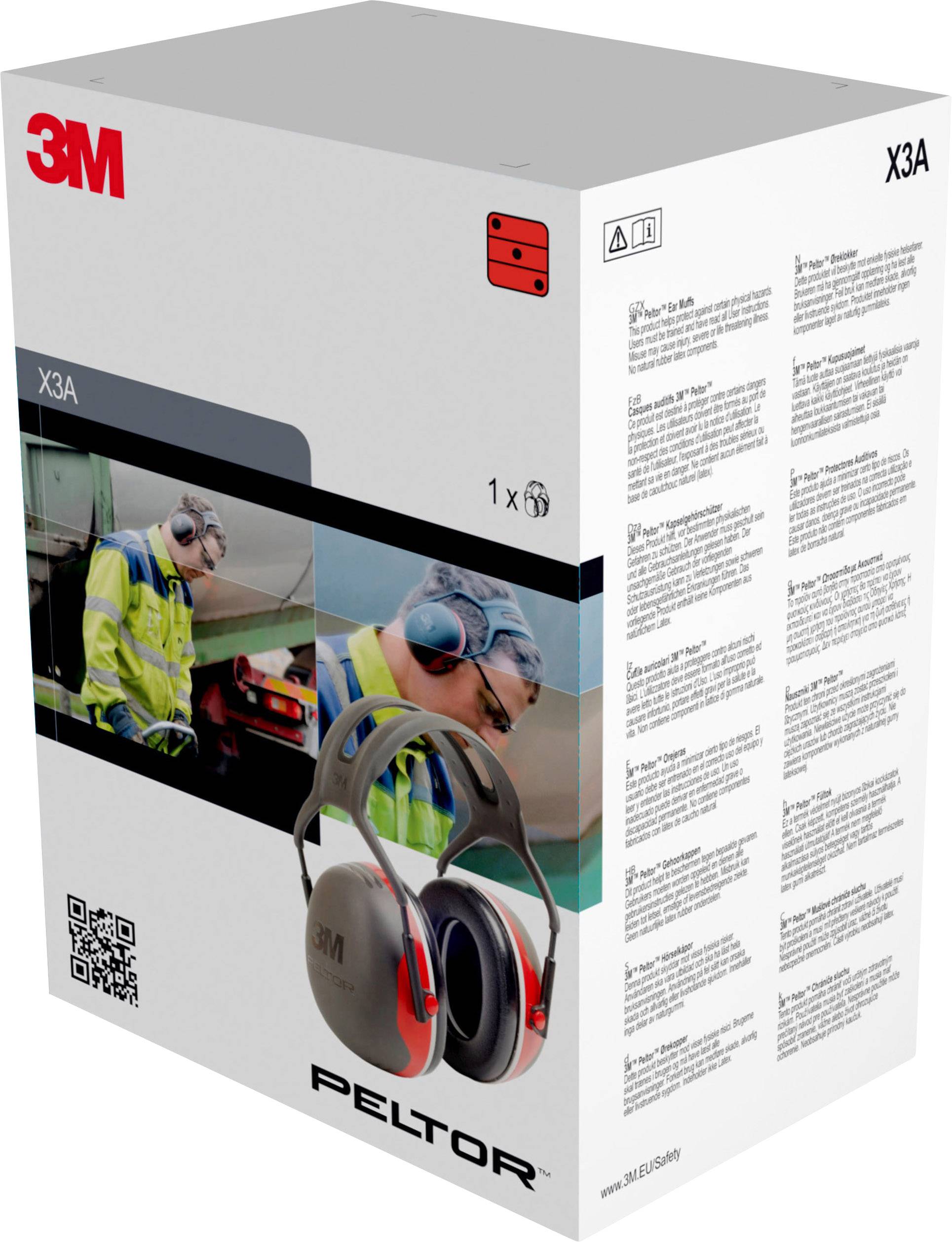 3M Peltor X3A Kapselgehörschutz 33 dB EN 352-1:2002 1 St.