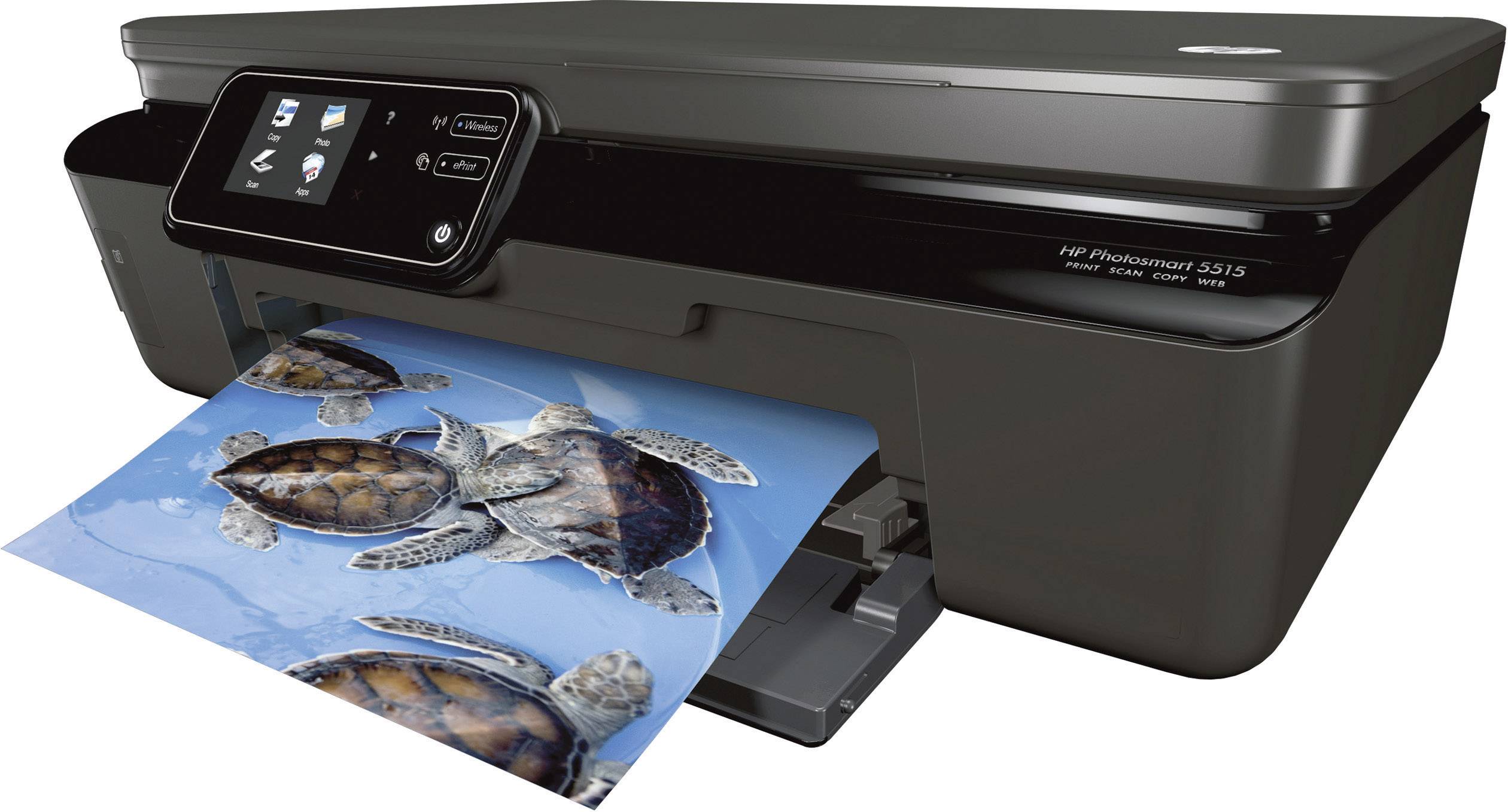 HP Photosmart 5515 e-All-in-One B111h, Multifunktionsgerät Tinte 3in1, USB,WLAN,Duplex, (Drucker,Kopierer,Scanner)