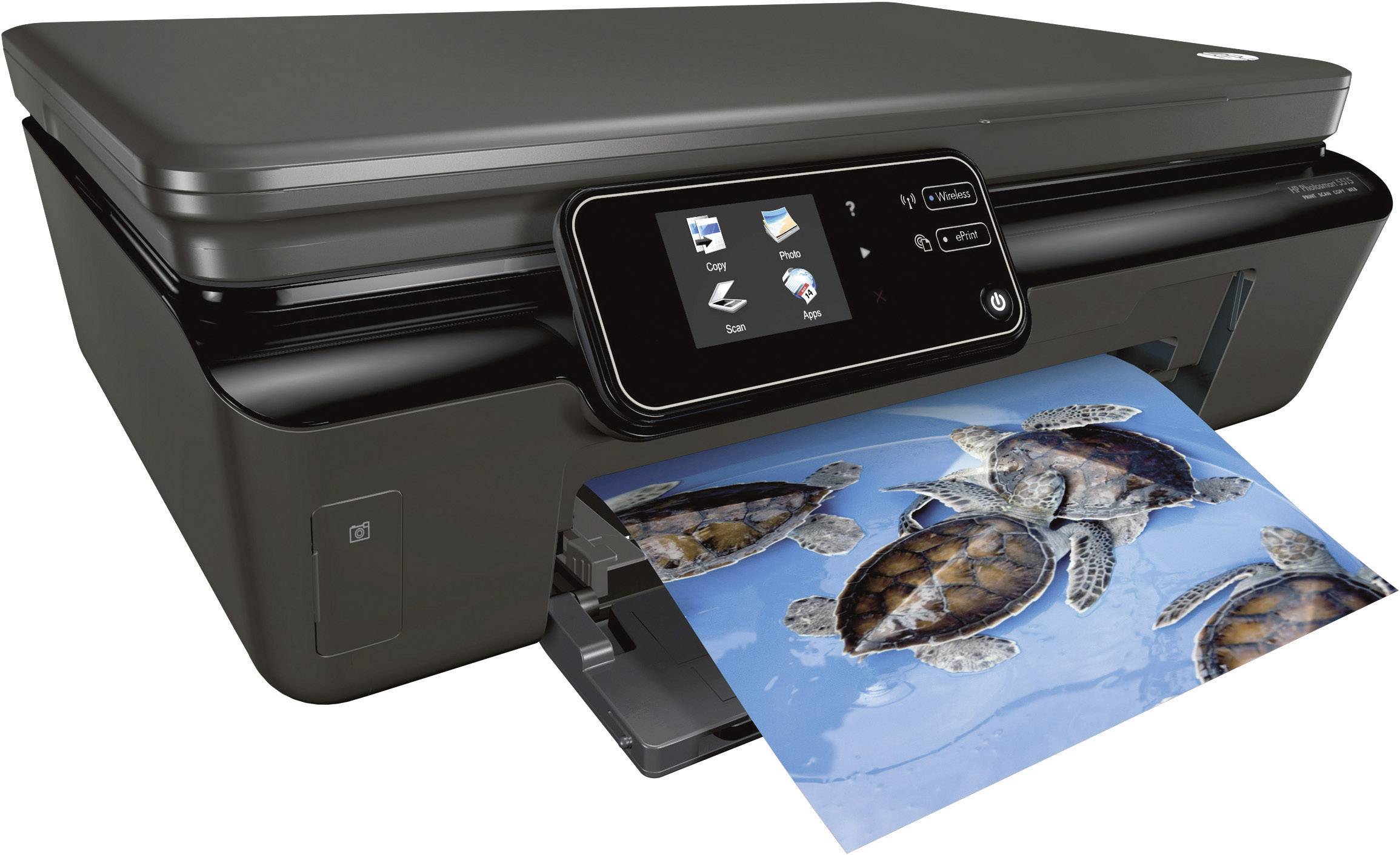 HP Photosmart 5515 e-All-in-One B111h, Multifunktionsgerät Tinte 3in1, USB,WLAN,Duplex, (Drucker,Kopierer,Scanner)