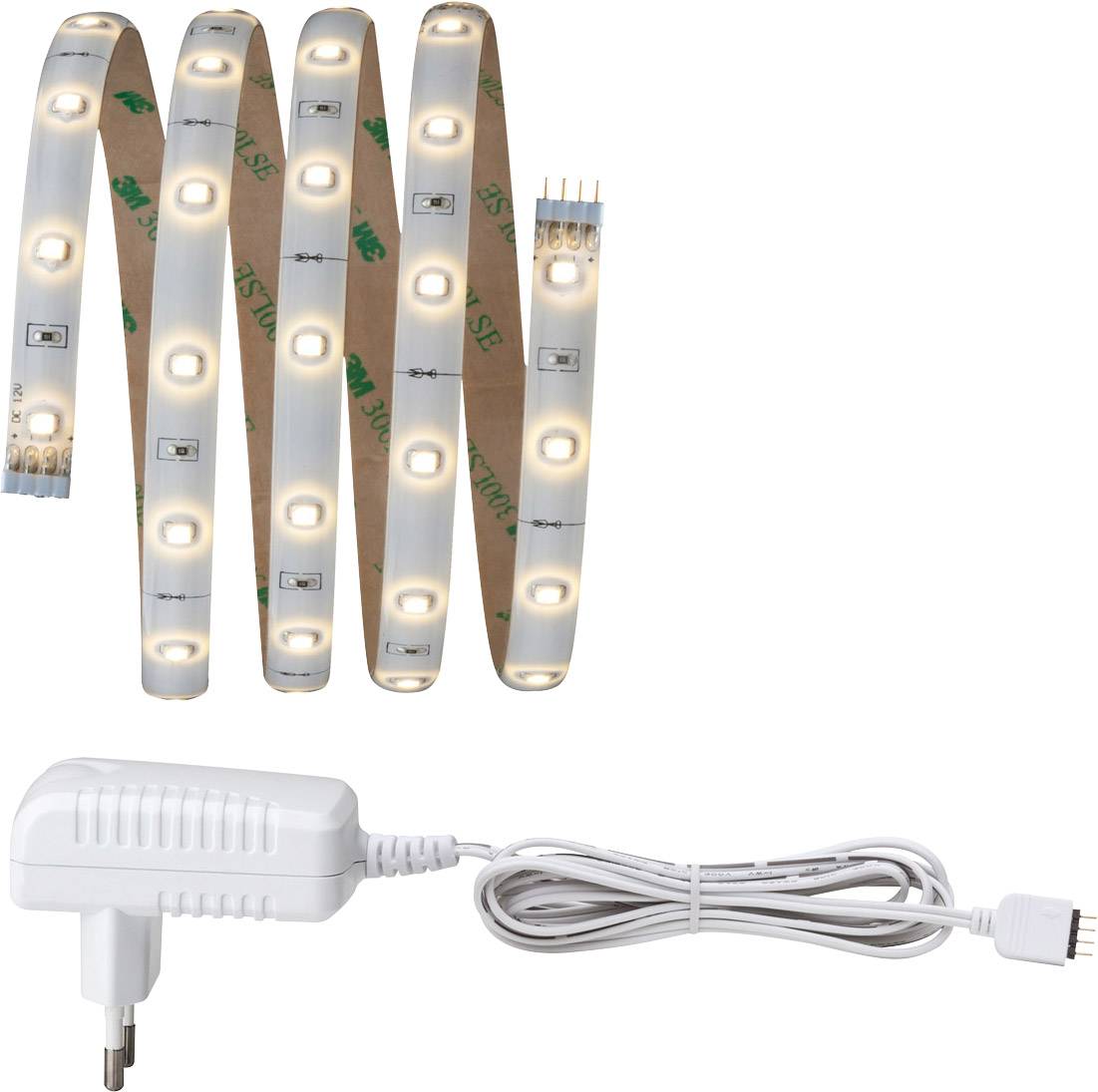 Paulmann YourLED 70317 LED-Streifen-Komplettset mit Stecker 12V 1.5m Warmweiß 1St.